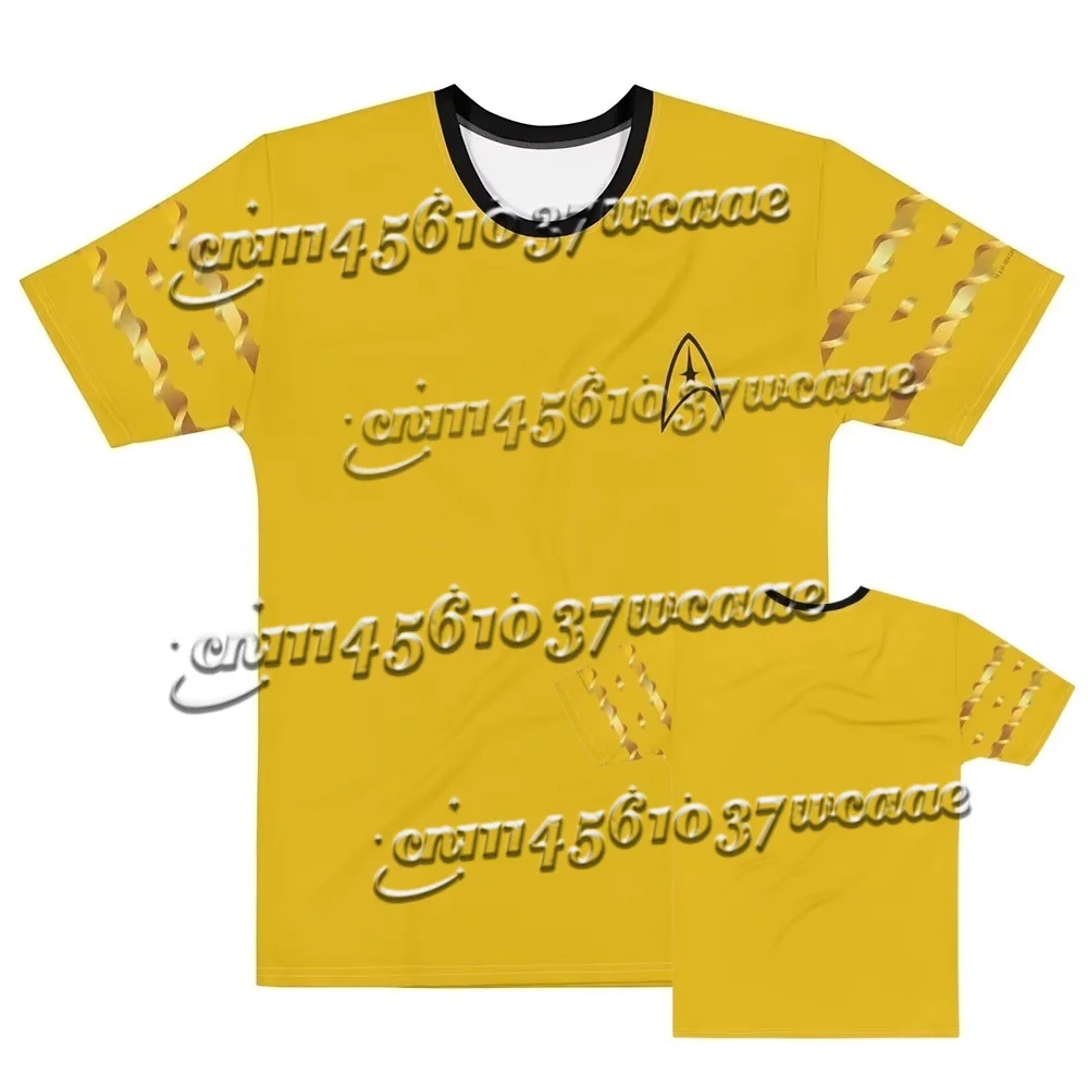 Star Trek Cosplay T-shirt O-neck Loose Summer Men/Women Tshirts TV Series Design 3D Printing Tees Merch Command UniformT Shirts