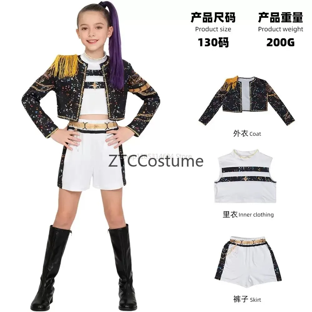 Cosplay Warrior Costume for Girls RUMI Halloween Christmas Singing Dancing Artist Performance Suit view 5