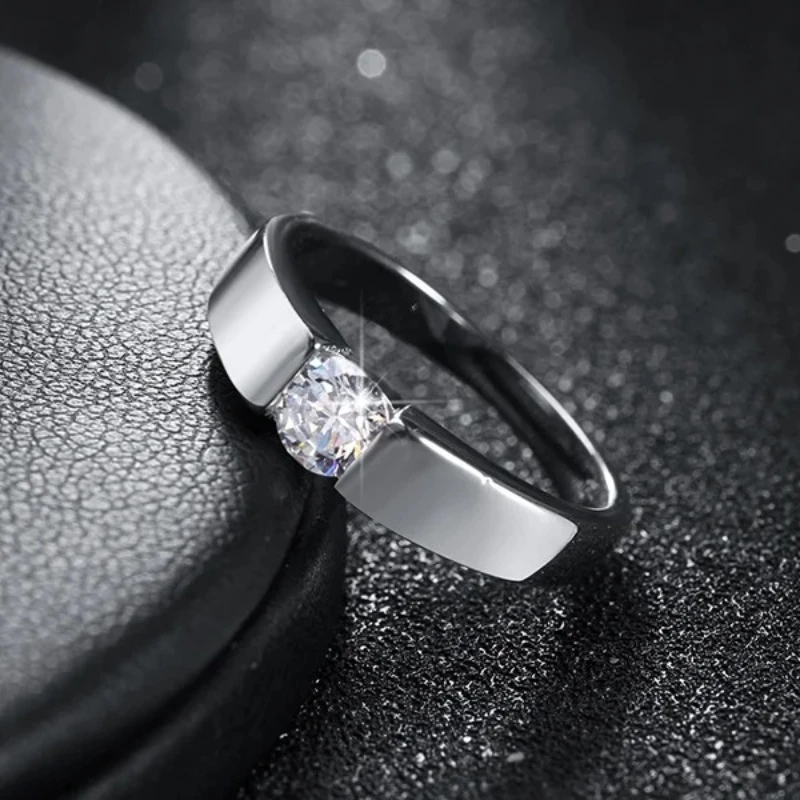 charms 925 Sterling Silver Rings For Women stunning Shining crystal size 7/8/9/10 Fashion wedding Jewelry Christmas Gifts