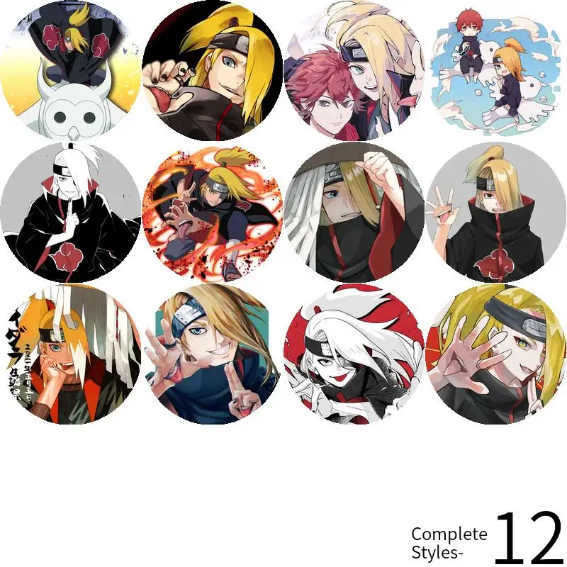 Deidara Anime Character Badge Brooch anchor Peripherals Pin Fandom Metal Customize Creative Hat Backpack Decoration