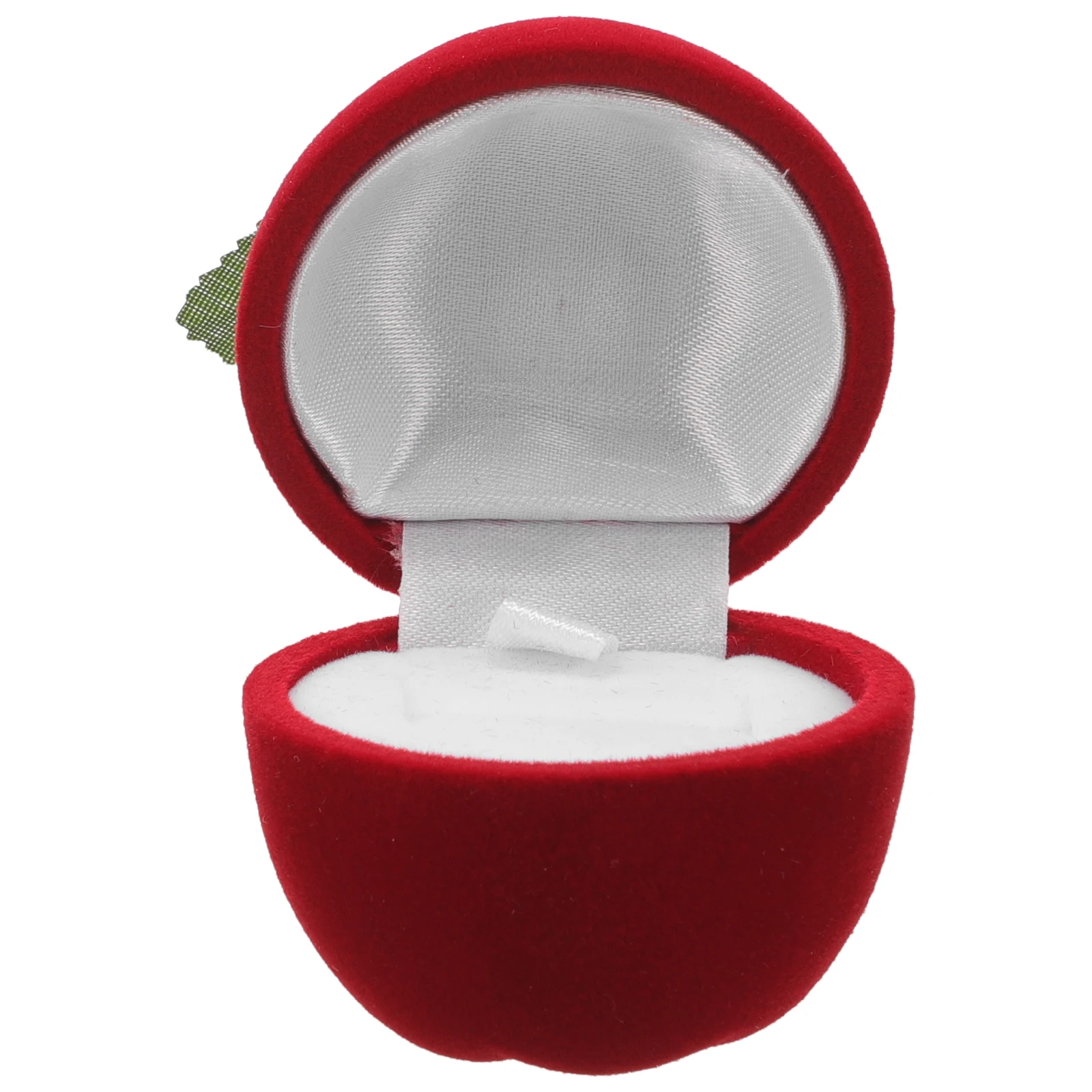 

Elegant Wedding Ring Box For Proposal Engagement Flocking Jewelry Storage Case Chic Design Perfect Gift Bridal Shower Earrings