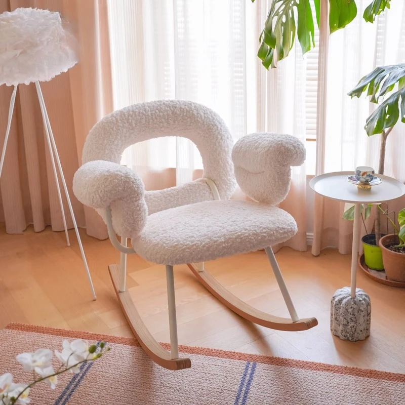

Donut rocking chair Nordic home designer leisure chair Internet celebrity back chair ins wind