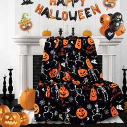 Halloween Throw Blanket for Couch Bed Halloween Fall Thanksgiving Gift Blanket Pumpkin and Ghost Print Blankets Sofa Blankets