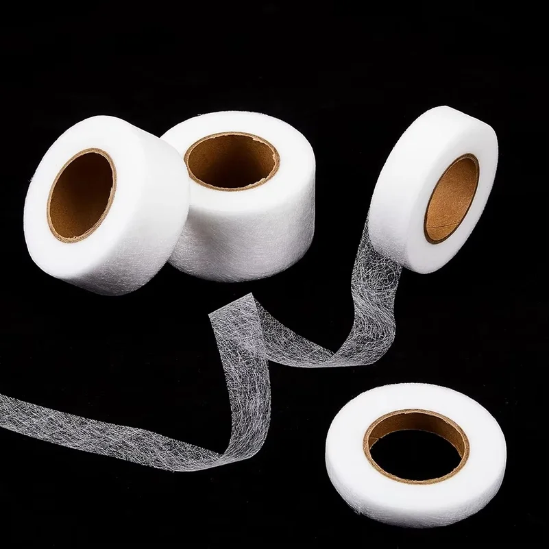 25M Iron on Hemming Tape No Sew Hem Tape Fabric Fusible Hemming Strip for Pants Jeans Curtains Dress Sewing Fabric Clothes