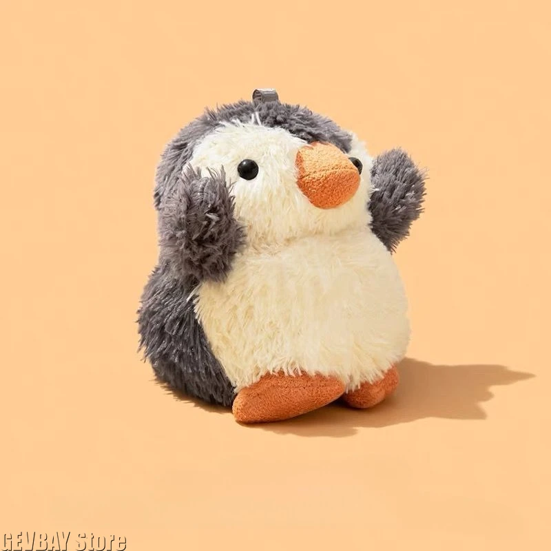 

For AirPods Pro3 4 3 2 1 Pro 3 Pro2 Earphone Case 3D Plush Penguin Cute Fur Protective Headphone Box Cover