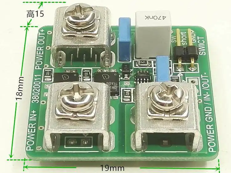 12V15A-Blitzableiter, Überspannungsschutz, Anti-Peak-Spannungsmodul, Überspannungsschutz, elektronischer Überspannungsschalter