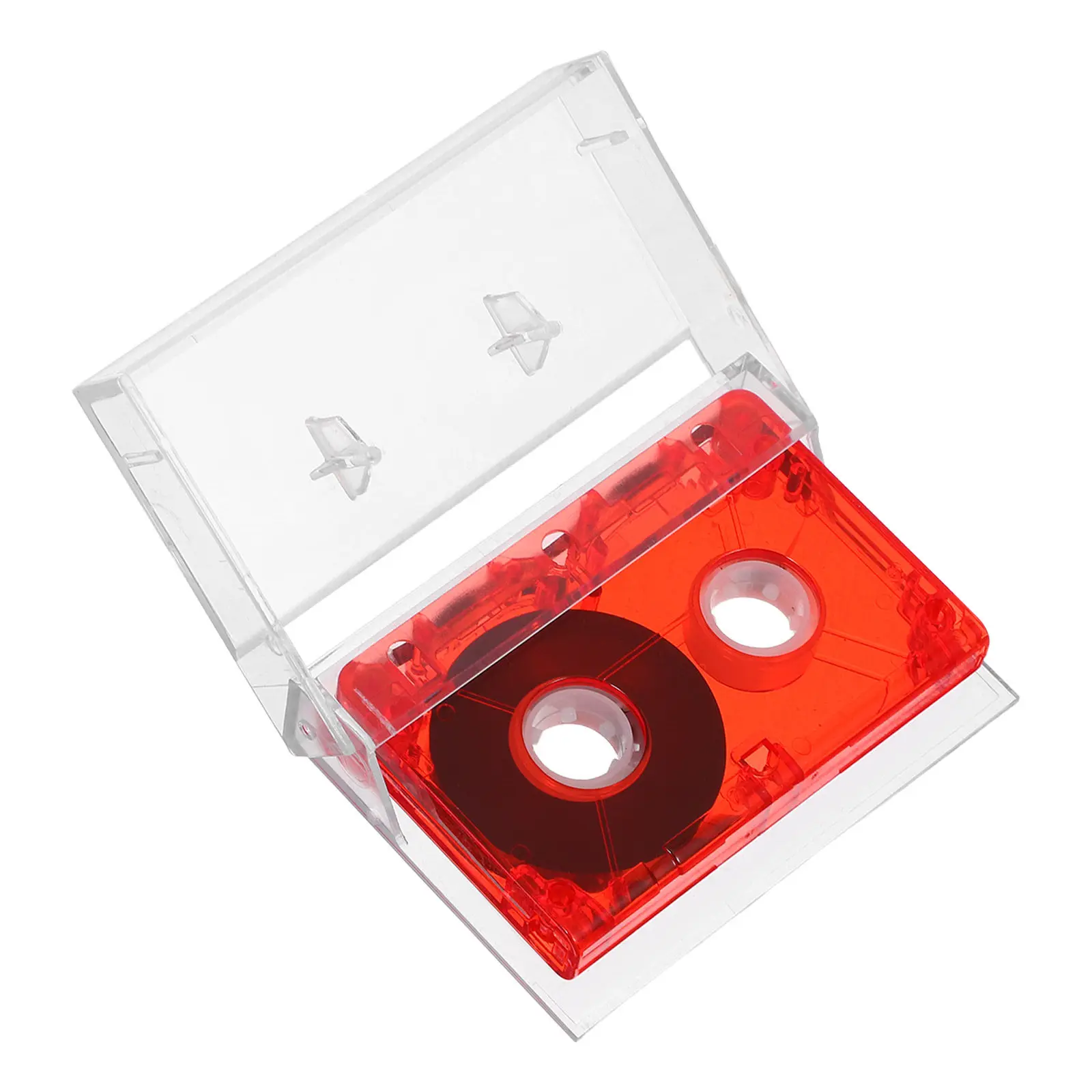 Blank Audio Cassette Tape 60 Minute Recordable Clear Retro Style Designed for Interview Recording Music Speech Messages
