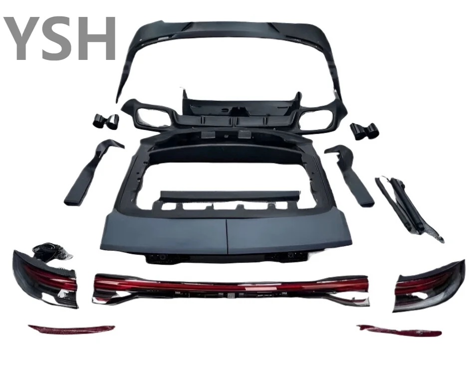High Quality Front and Rear Car Bumpers Assembly Through Taillights Trunk Cover Suitable for Porsche Panamera 970 Upgrade 971