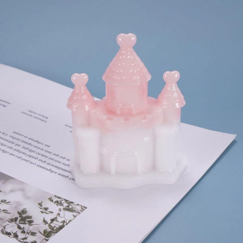 

91AC DIY Crafts Jewelry Castle House Ornaments Epoxy Resin Mold Decoration Mold Handicrafts Soap Resin Casting Mold