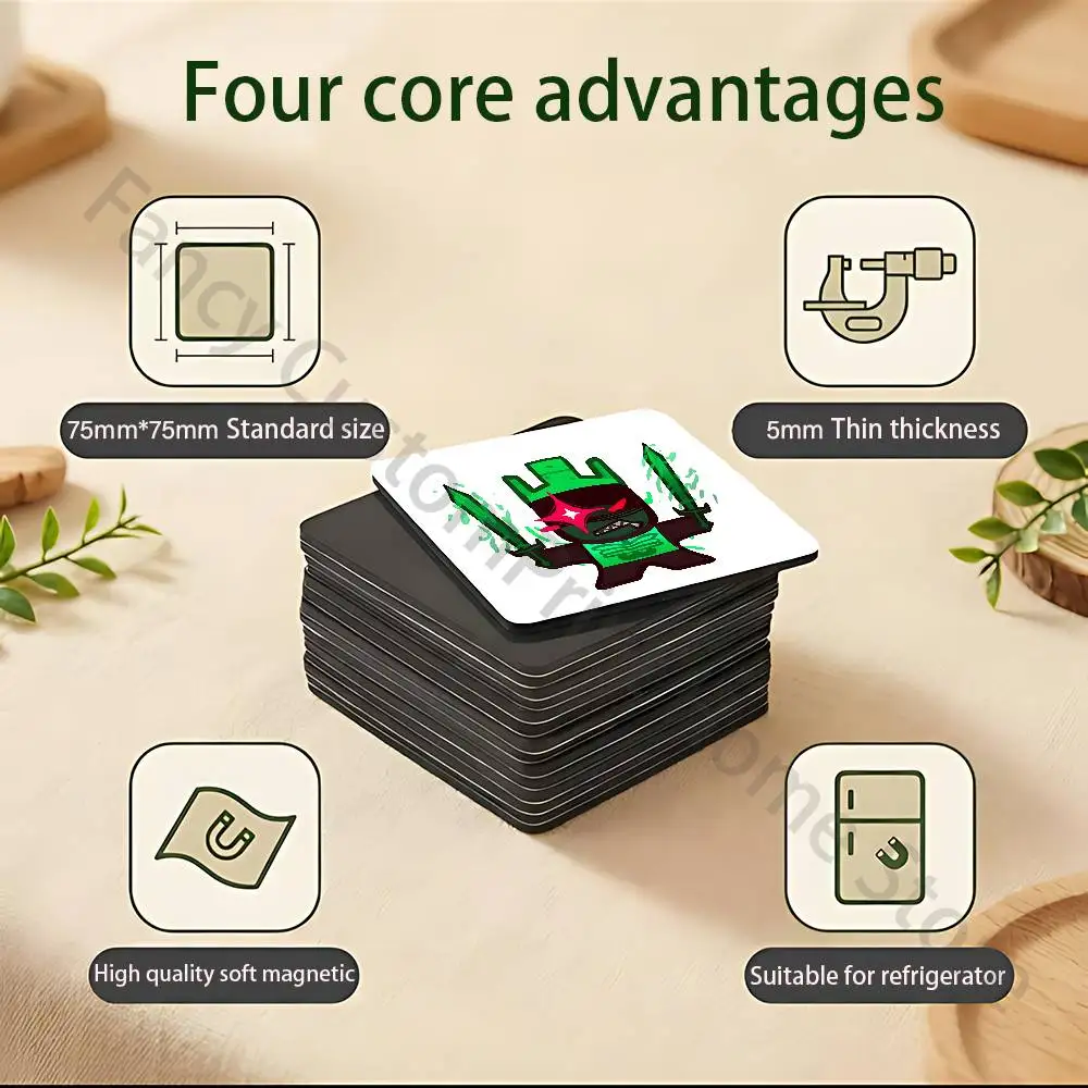 1x1x1x1 Cool F-Forsakens-S Soft Magnetic Refrigerator Magnets Dimensions 75x75mm Personality Decorations Creative Gifts