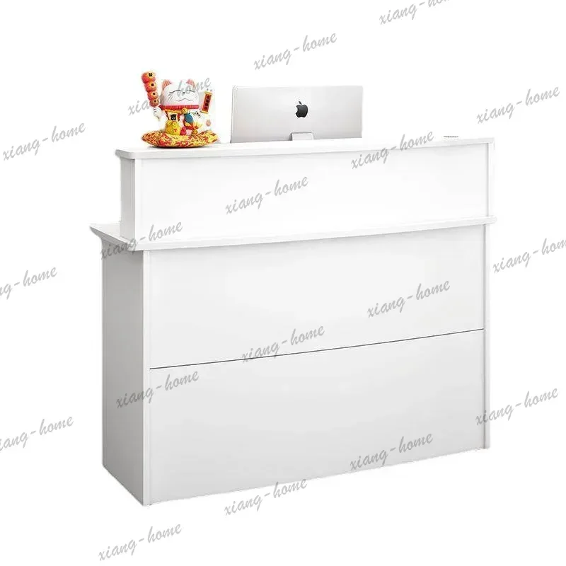 Factory Direct Simple Multi-functional Reception Desks Cashier Clothing Modern Beauty Salon Reception Desks Hotel Shop Furniture