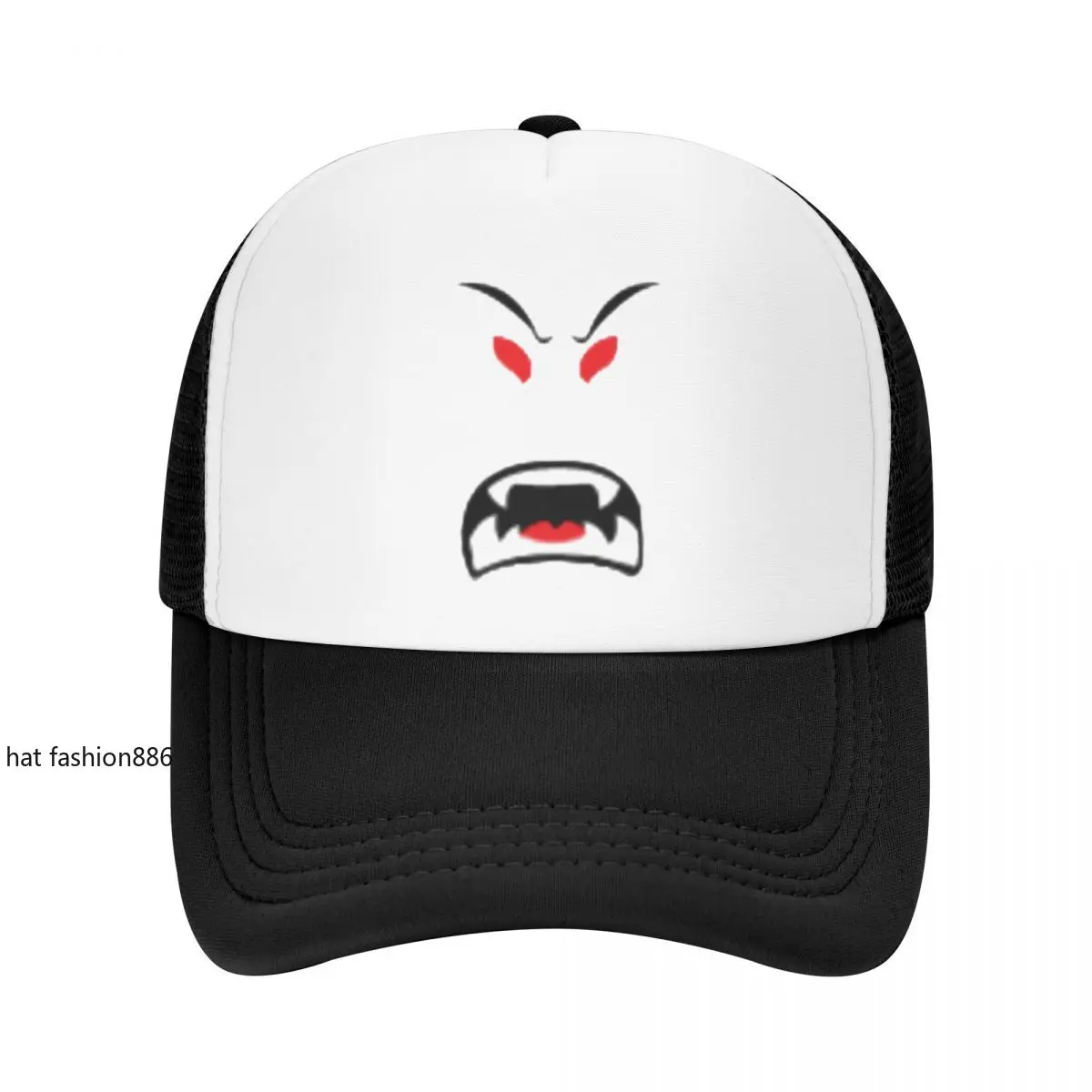 Cool Beast Mode Face Anime Cartoon Camping Mesh Baseball Caps Women Men Printing Male Beach Bucket Hat Trucker Cap