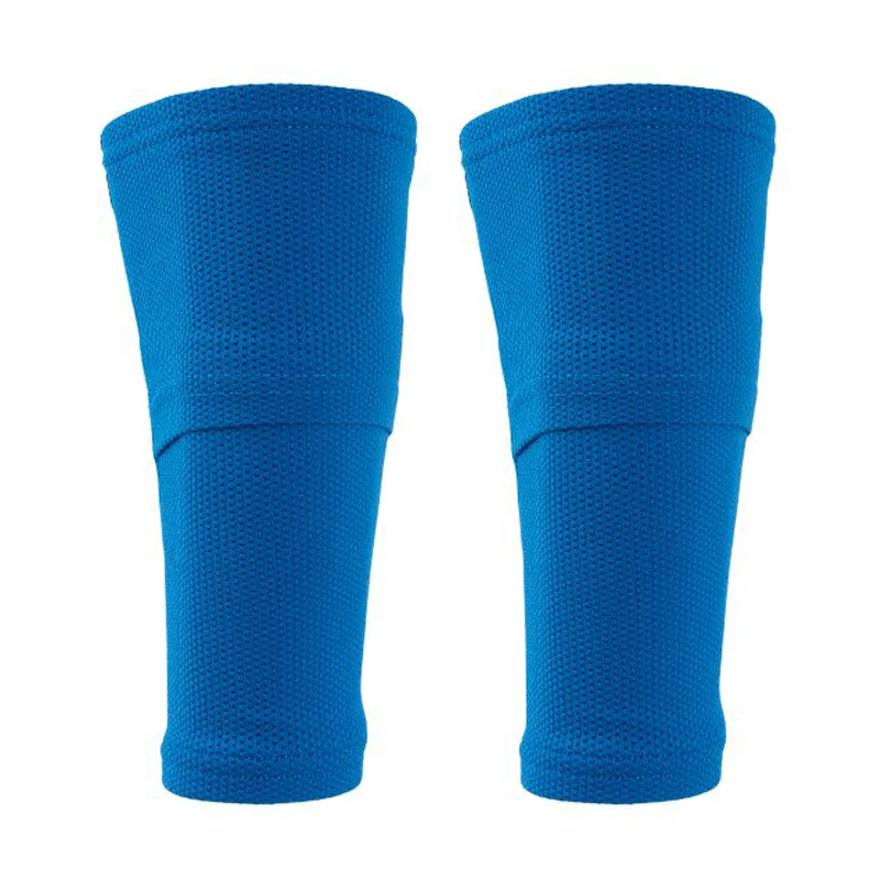 Um conjunto de futebol shin guard adultos crianças meias com bolso profissional shields legging shinguards capa mangas engrenagem protetora