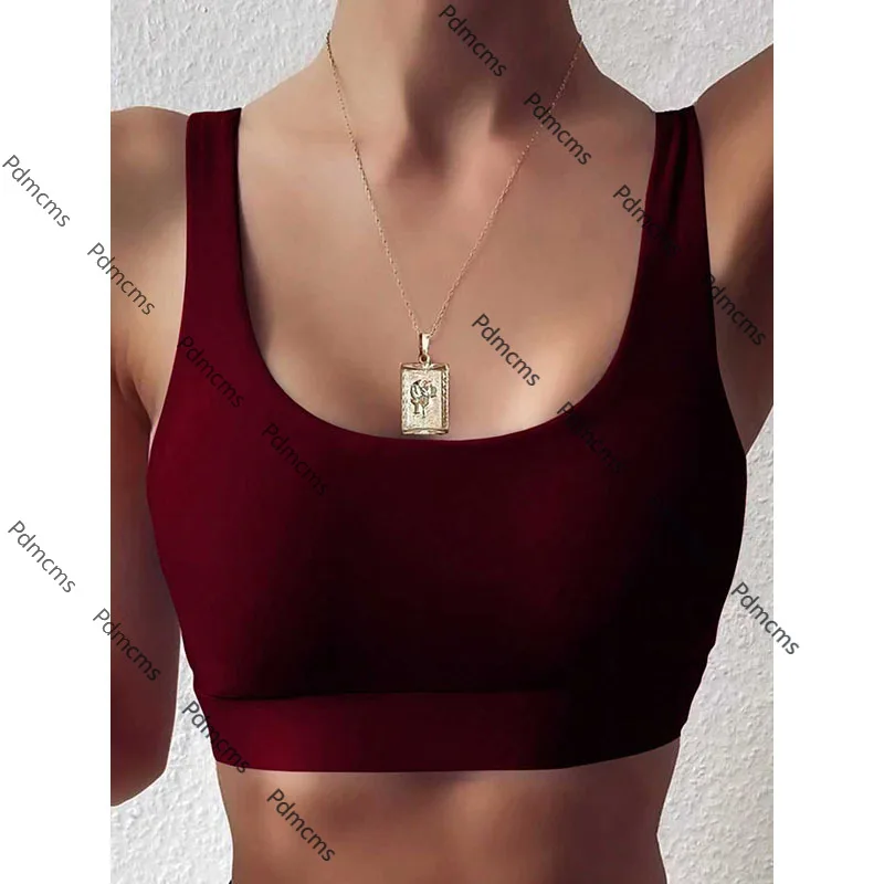 

2025 new bikini European and American solid color suspender gathering swimsuit women's beach swimsuit single top