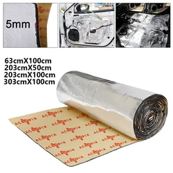 Uxcell 5mm 303x100cm Car Firewall Heat Sound Deadener Insulation Mat Hood Door Trunk Acoustic Insulation Car Accessori Interior