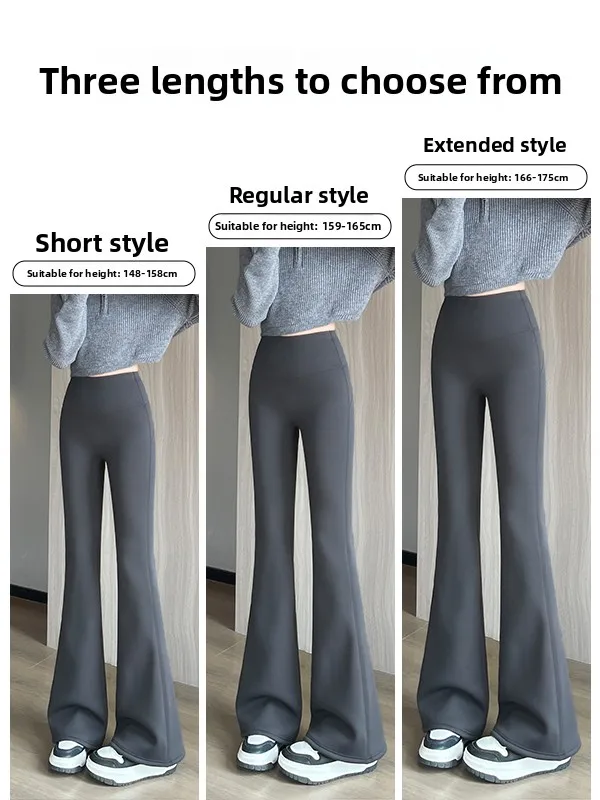 ارتفاع الخصر اليوغا السراويل الكورية Sle متوهج ضوء دافئ الركبة عالية لينة تنفس طويلة يغطي الرجل حجم كبير السراويل الشتوية النسائية