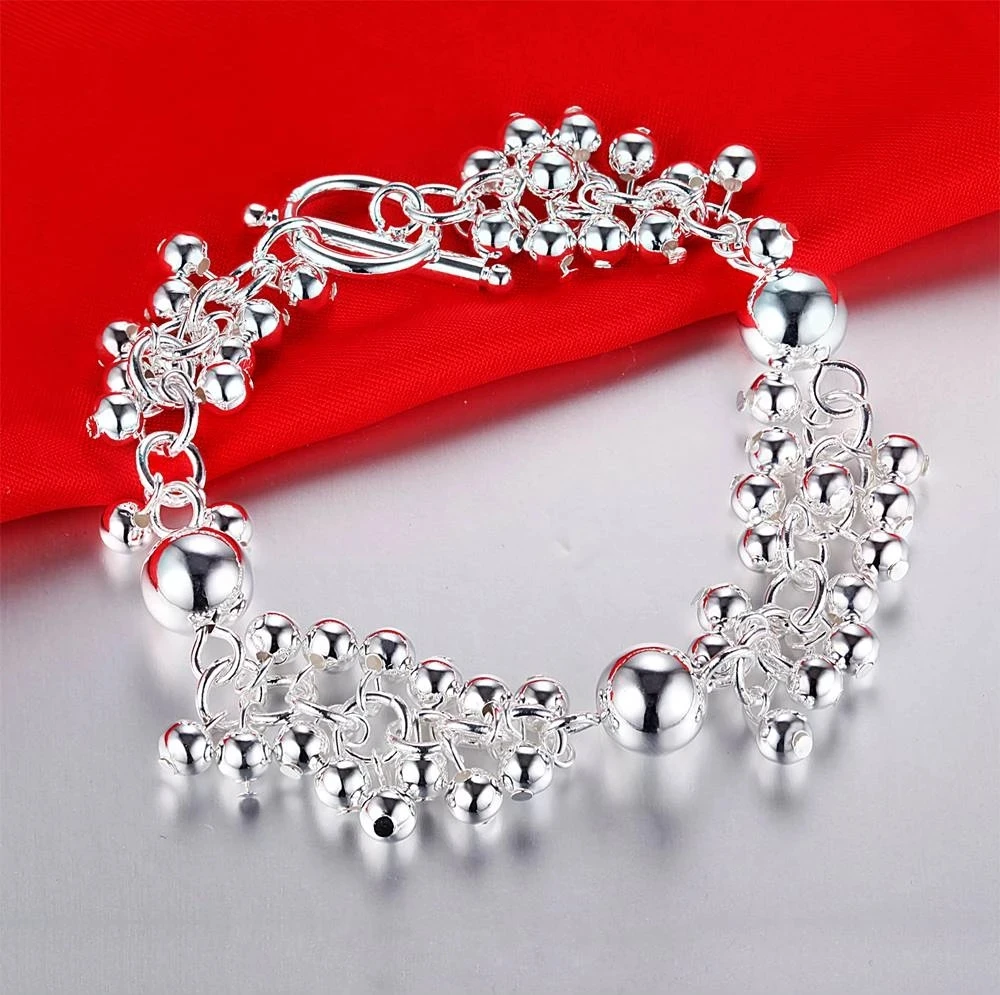 

Original Luxury Designer 925 Sterling Silver Charm Beads Bracelets for Women Fashion Party Wedding Engagement Jewelry Fine