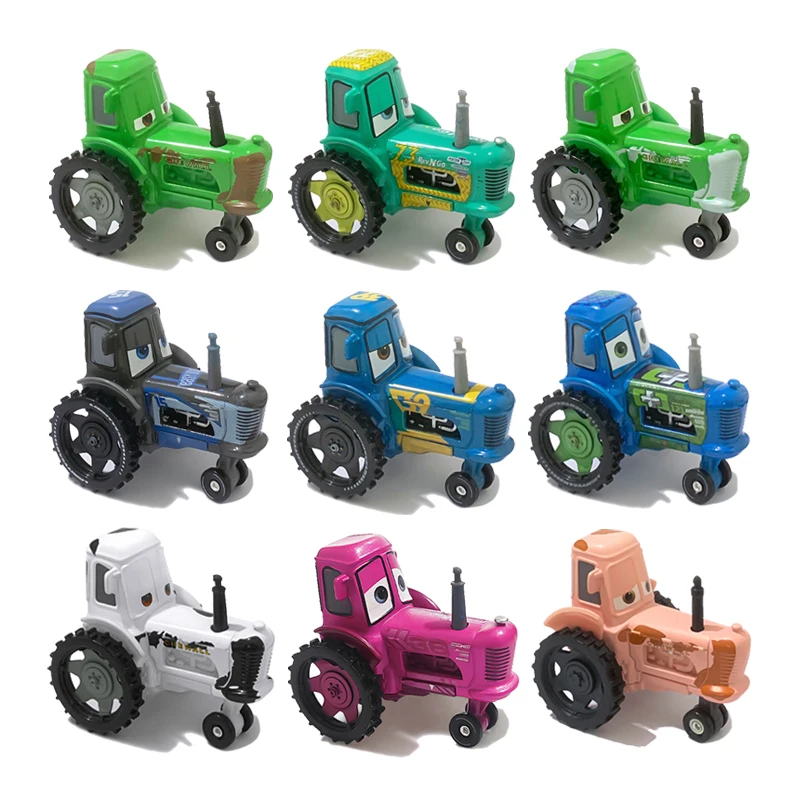 Pixar Cars Tractors Collection Metal Die Casting Model Car Alloy Material Anime Figure Collectibles Toys Birthday Gifts