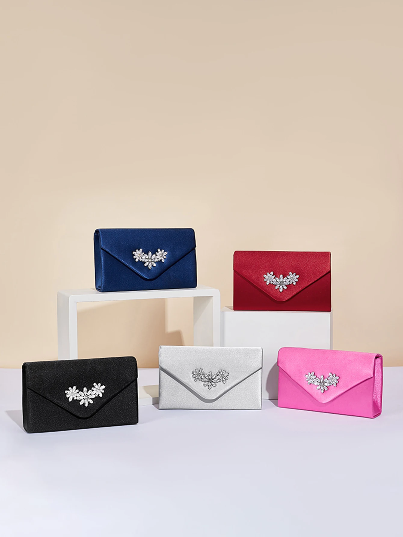 Women Envelope Evening Bag Wedding Party Clutches Mini Handbag Evening Dress Bag Glitter Ladies Chain Shoulder Bags