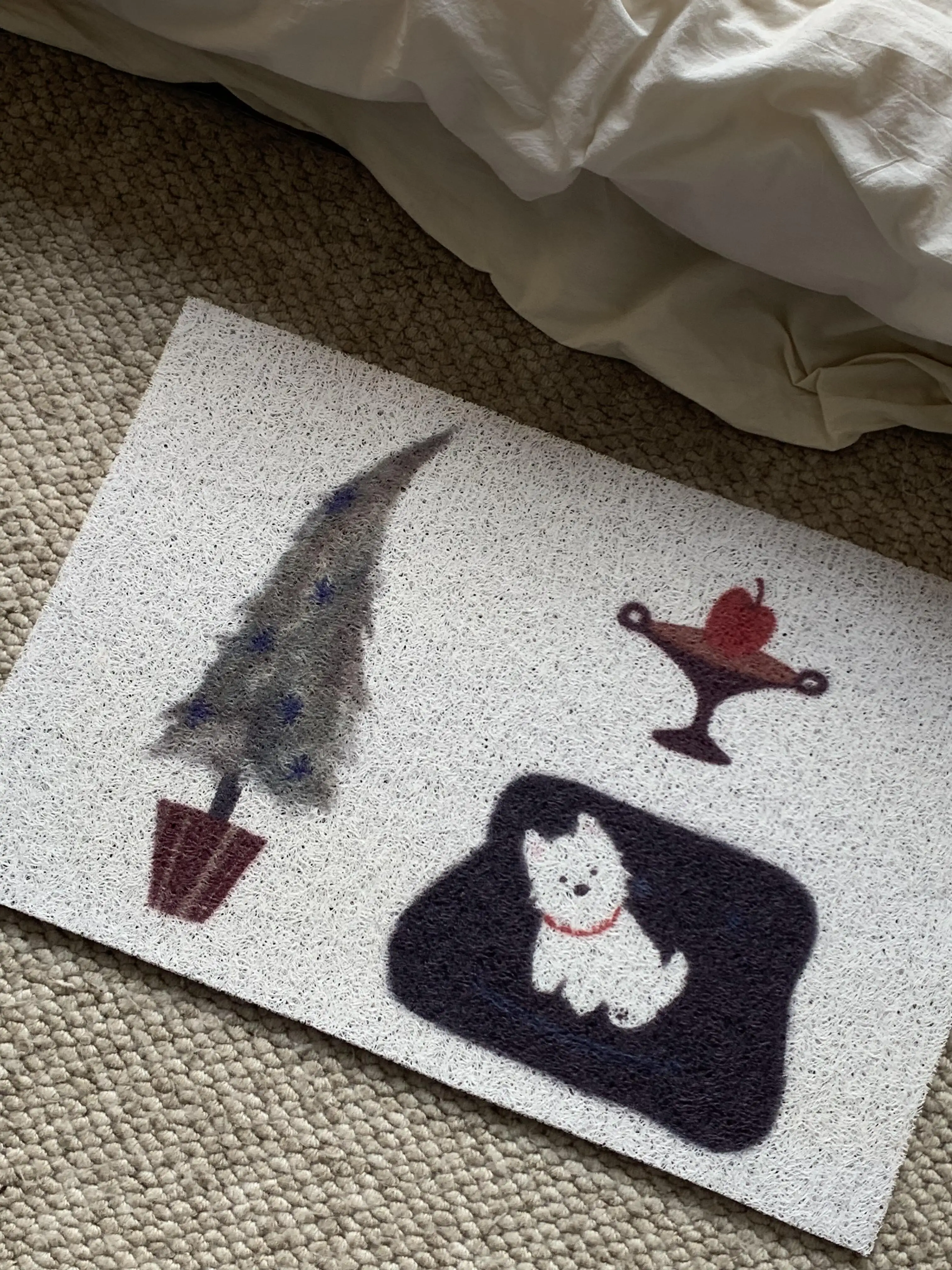 Miji Korean Style Door Mat Indoor Outdoor Entrance Rug Dustproof Anti Slip Cuttable Small Dog Silk Loop Home Decor Mat