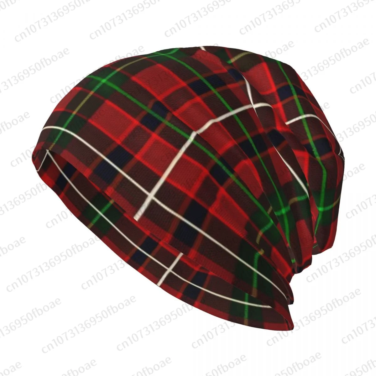 Scottish PLAID ROYAL STEWART TARTAN Beanies Cap Unisex Soft Thin Knitted Outdoor Knit Bonnet