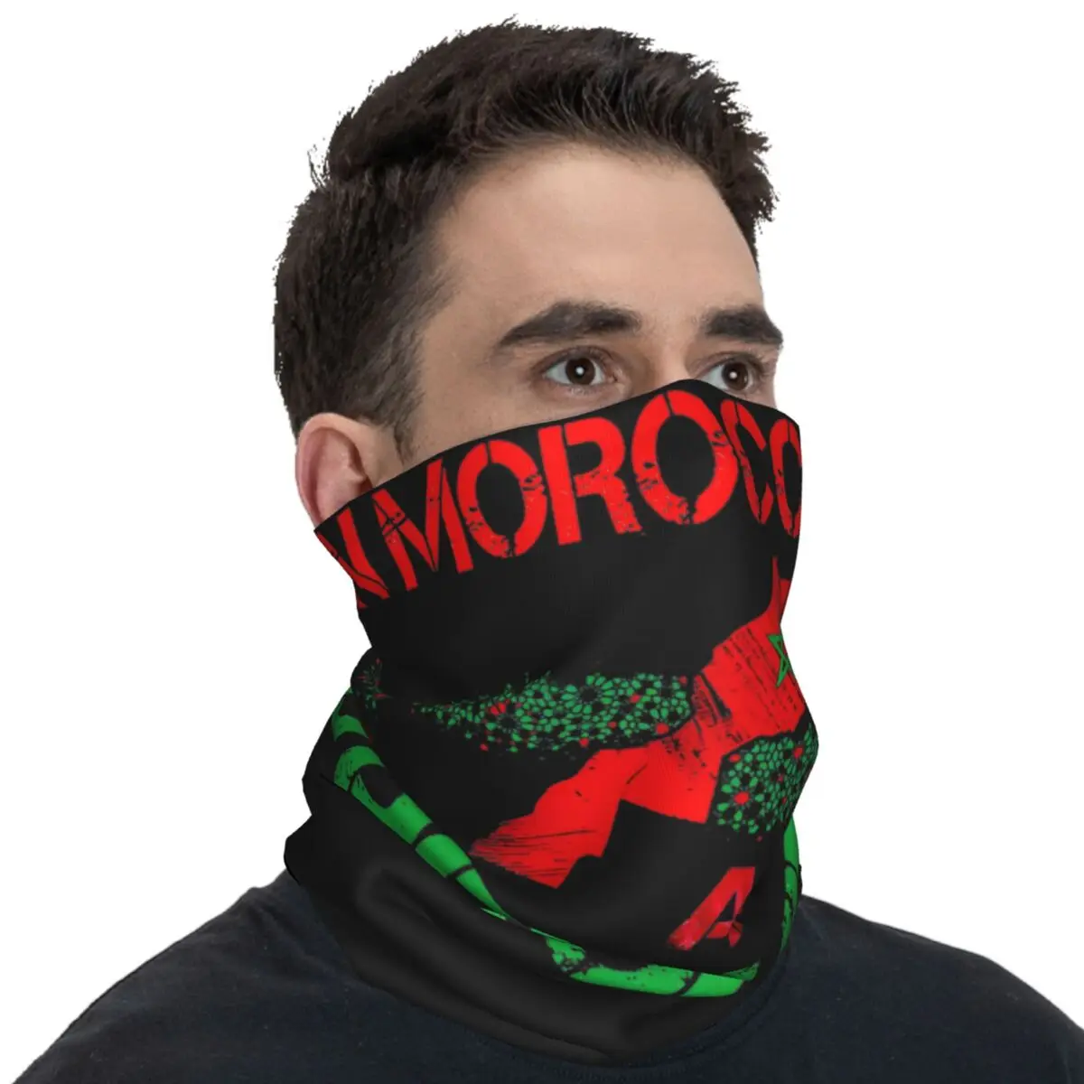 My Wife Is Moroccan Balaclava Hunting Fishing Morocco Heritage Root Flag Cycling Mask Warm Face Masks Autumn Retro Scarf Bandana