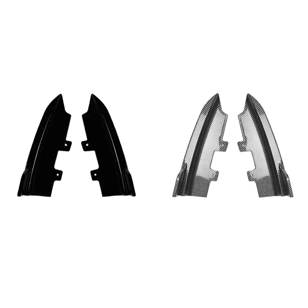 2Pcs Rear Side Bumper Spoiler Protector ABS Body Kits Tuning Gloss Black/Carbon Look For BMW 2 Series F22 F23 M Sport 2015-2019 view 2