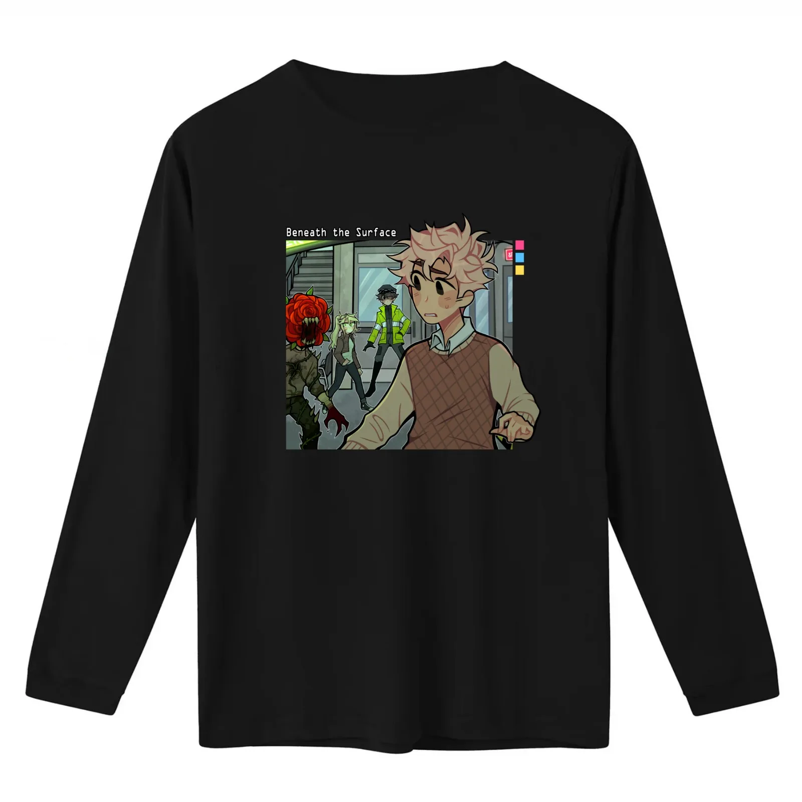 Beneath the Surface T-Shirt Summer Casual Cotton Tee Oversized Streetwear Tops Vintage Graphic Print Loose Fit Short Sleeve