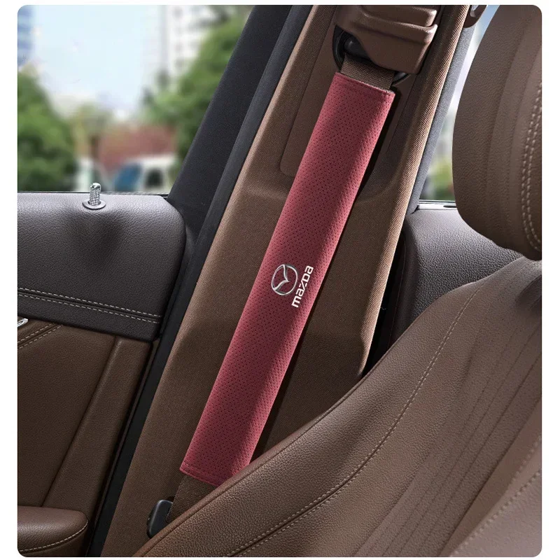 

2 шт. замшевый защитный чехол для автомобильного ремня безопасности для Mazda MS Speed CX4 6 Atenza 3 Axela 2 MX5 CX7 CX5 CX9 323 RX8 626 CX30 Bt50