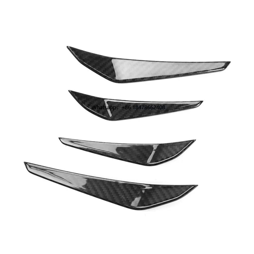 G82 G80 Dry Carbon Fiber Front Bumper Canards for  M4 G82 G83 M3 G80 G81 Splitter Body Kits Trim MP Style