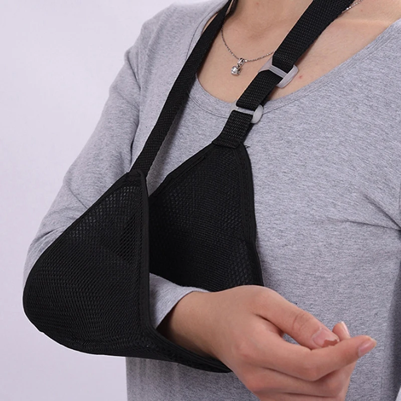 Arm Brace Arm Sling Adult Shoulder Arm Sling Universal Arm Sling Adjustable Shoulder Strap For Adults Unisex Black Arm Sling