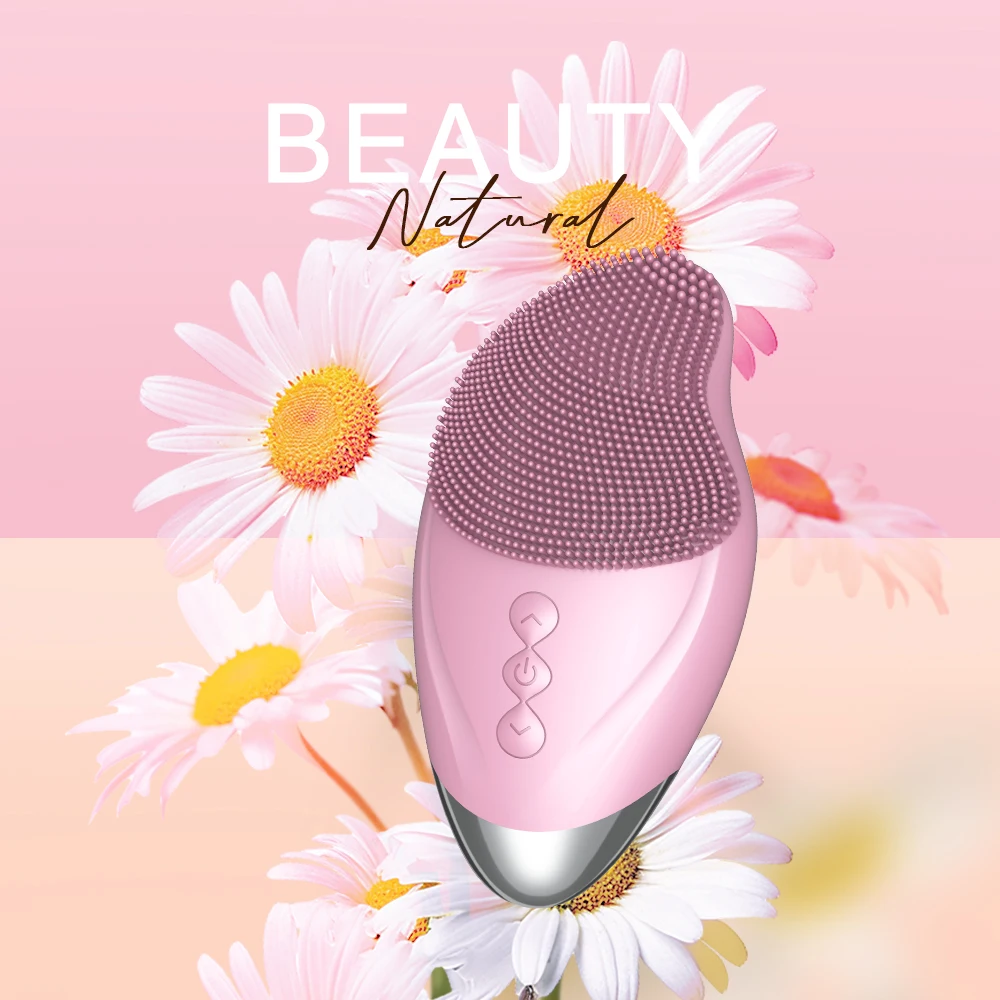 Brosse nettoyante électrique en silicone souple avec vibration sonique, offrant un nettoyage en profondeur, une exfolie douce et des avantages de massage