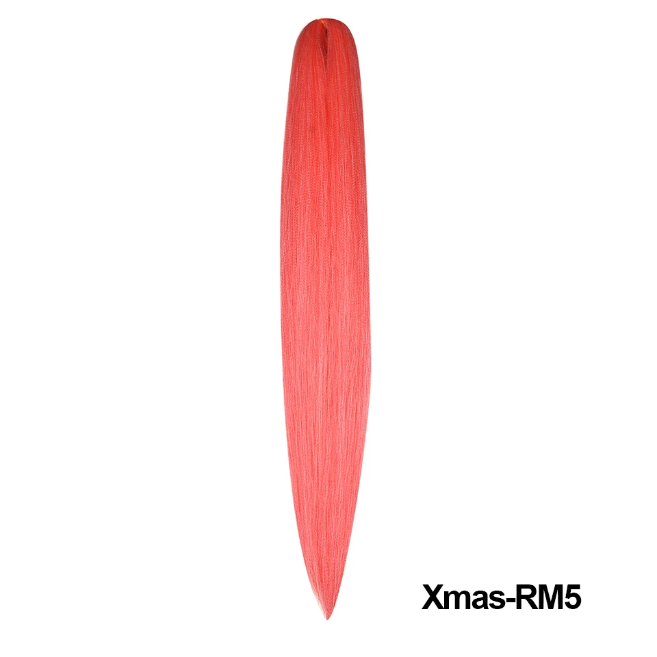 Miss Rola Synthetic New Christmas Colors Kanekalon HairJumbo Braid Yaki Straight Hair Extension Twist Braid Bulk Wholesale