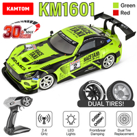 ​KAMTOM 1/16 RC Car Brushed 30KM/H Drift Racing 2.4GHz 4WD Remote Control High Speed Vehicle Dual Tires Replaceable Kids Gift