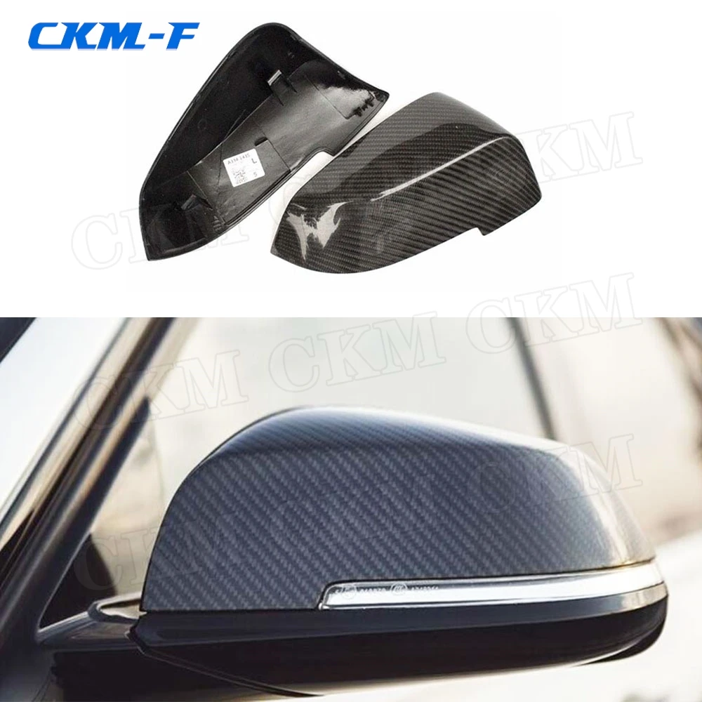 ABS Material Carbon Look Mirror Cover For BMW 5 Series F10 F11 F18 GT F07 14-16 6 Series 13-15 7 Series F01 F02 14-19