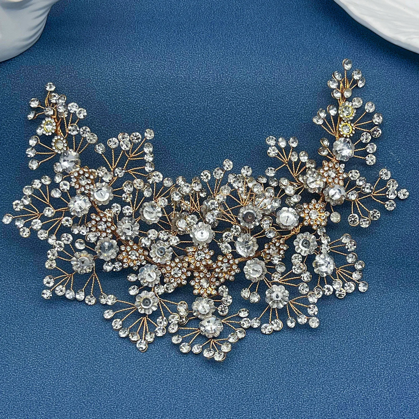 A366 Vintage Cô Dâu Phụ Kiện Tóc Đảng Tiaras Và Thái Zircon Châu Âu Cưới Mũ Đội Đầu Pha Lê Đầu Cô Dâu Mũ Đợi Đầu Đa Năng