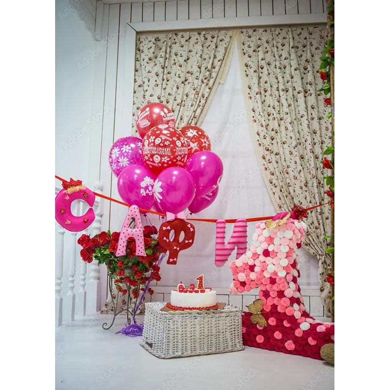 Children Cartoon Birthday Photography Backdrops Baby Newborn Portrait Photo Background Studio Props 21126 ETSR-05