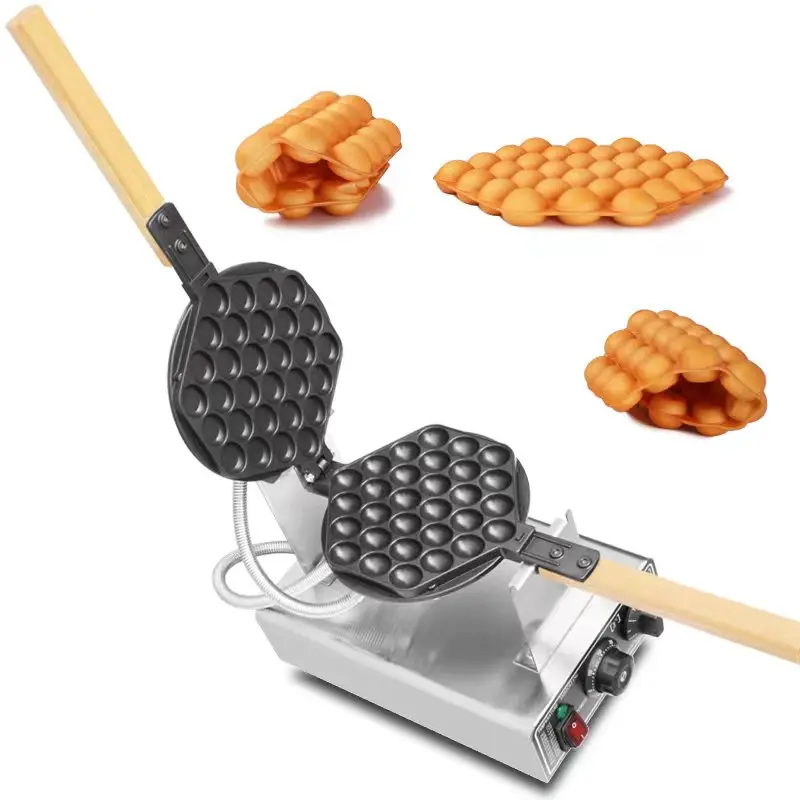 Commercial Electric Egg Bubble Waffle maker Machine Egg Waffle Machine Hong Kong Eggettes Bubble Waffle Maker