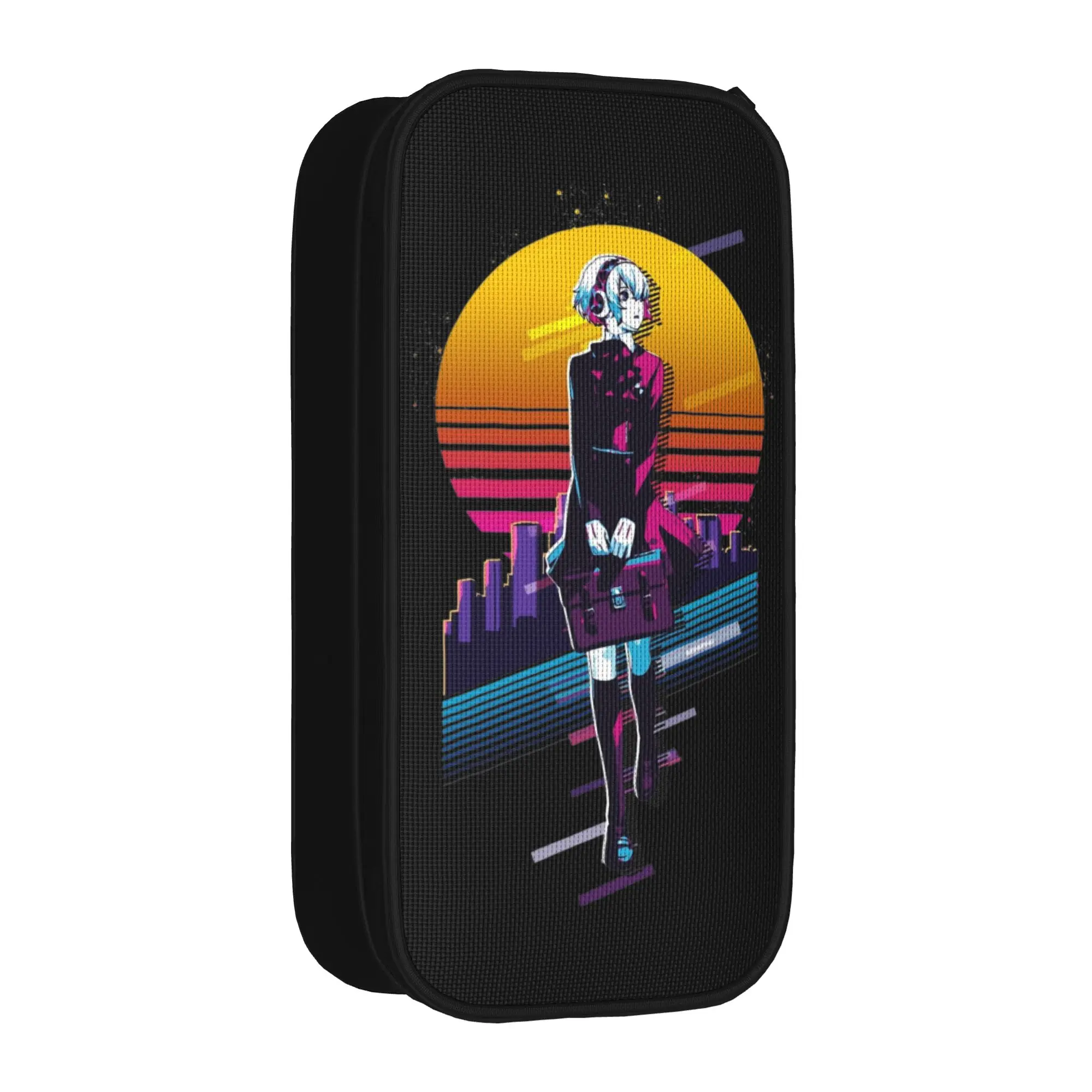 Фото P-Personas Reload Aigis 80s Retro Pencil Cases Pen Box Pencil Bags Student Big Capacity School Supplies Gifts Pencil Box