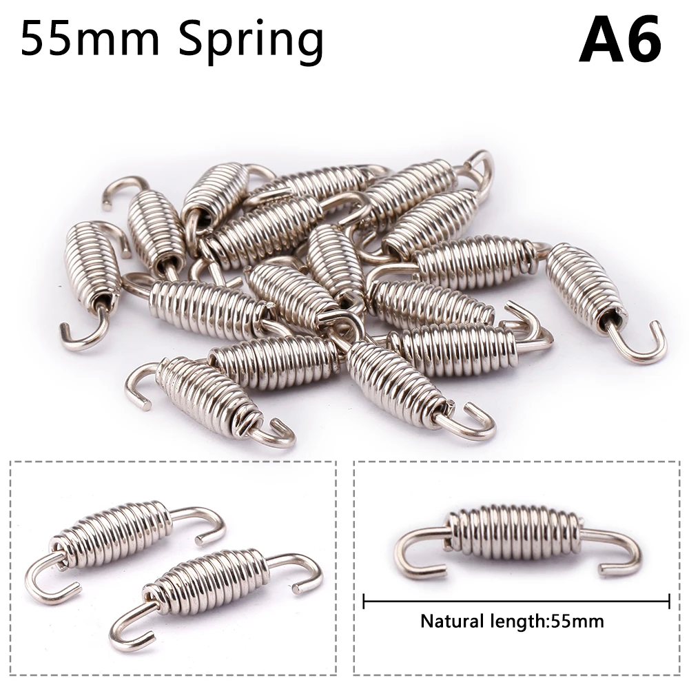 1pcs universal motorcycle stainless steel spring hooks for exhaust pipe design - Image 6