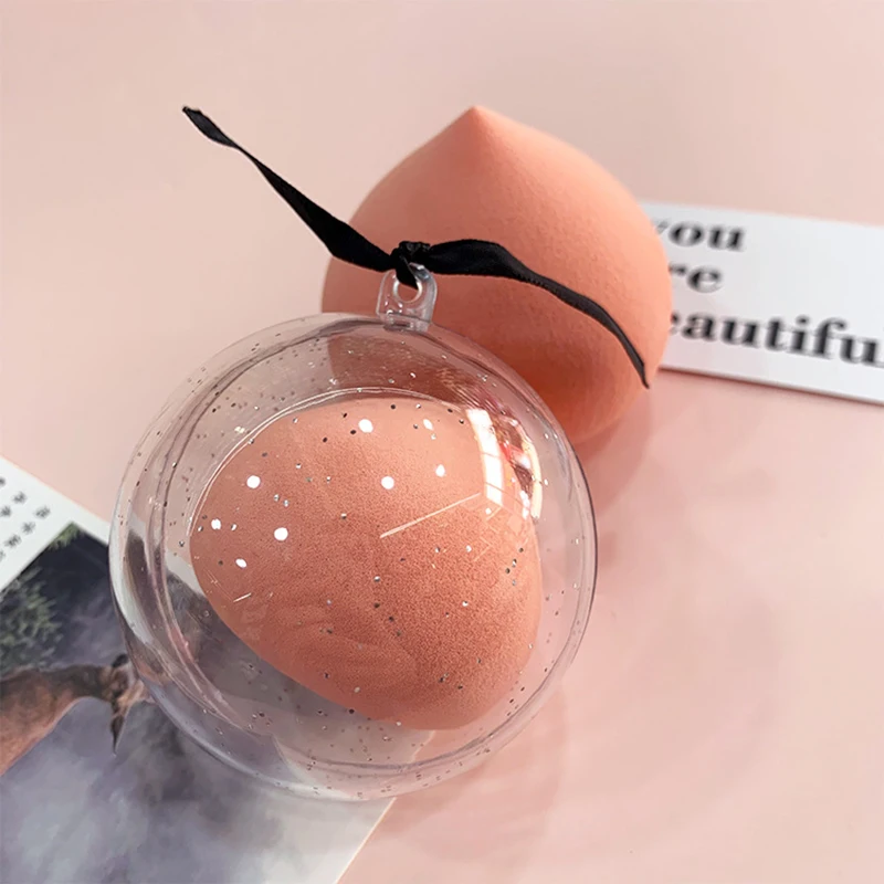 LOW MOQ Original Ultra Cotton Candy Soft Beauty Make up Peach Shape Extra Soft Makeup Mochi Sponge Peach Sponge Private Label