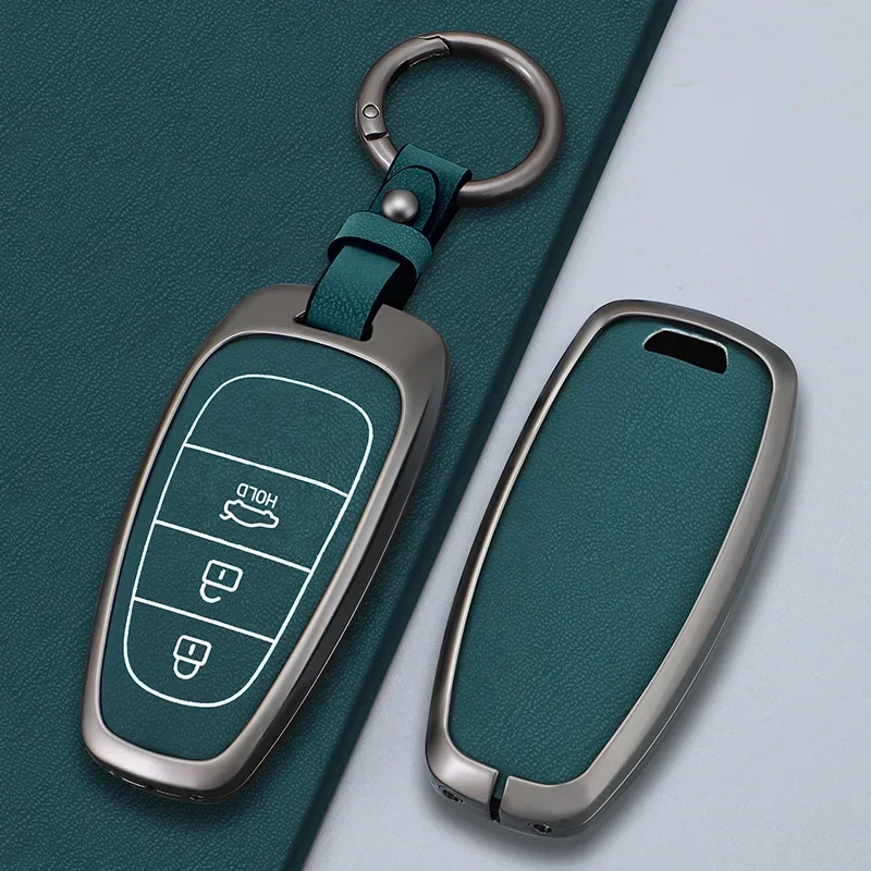 

Zinc Alloy Leather Car Key Case Complete Set For Modern MacMiSel Ev6 Ev8 Atin IQ5 Basel O Chr8 Fe4.3 Son MacMiStaria Ntage Ioniq