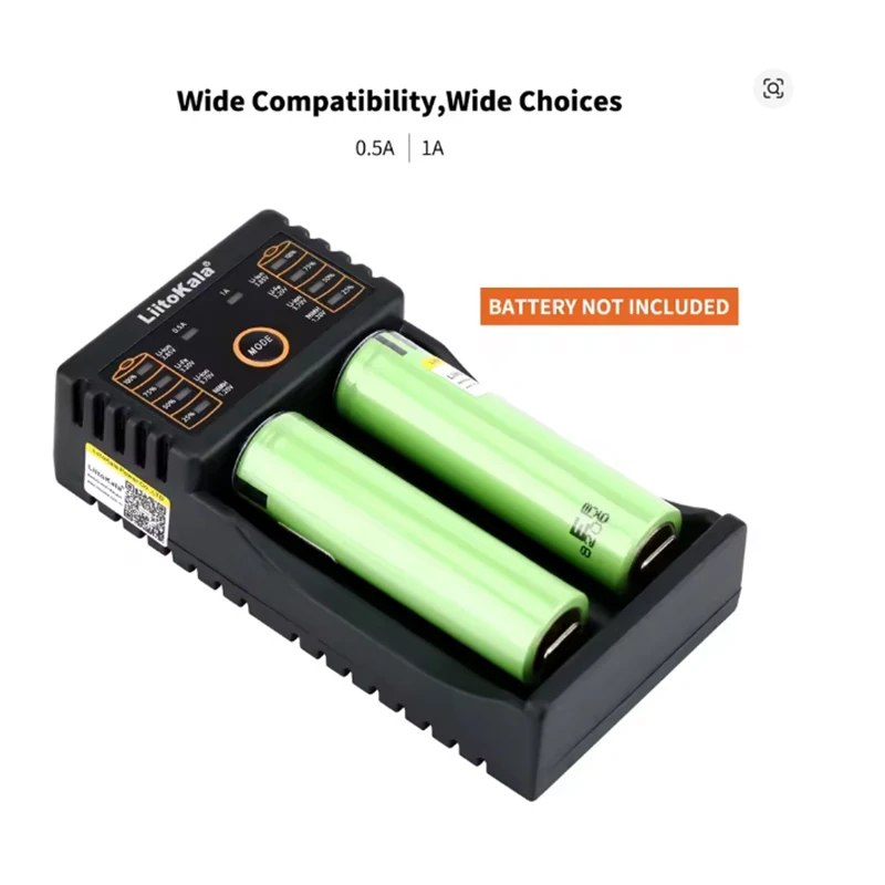 LiitoKala Lii-202 Smart Lithium-Ion Battery Charger for Models 18650 26650 16340 14500 General-Purpose Charger view 5