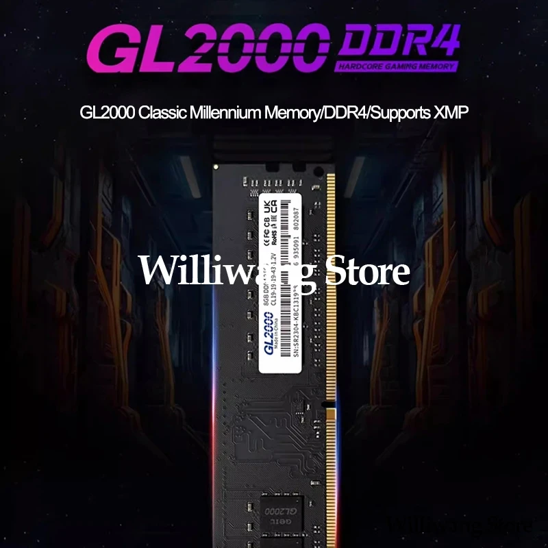 NEW Original GL2000 DDR4 8G 16G 32G 2666MHz 3200MHz Memory Module Desktop Computer High Speed Transmission DDR4 8G 3200MHZ