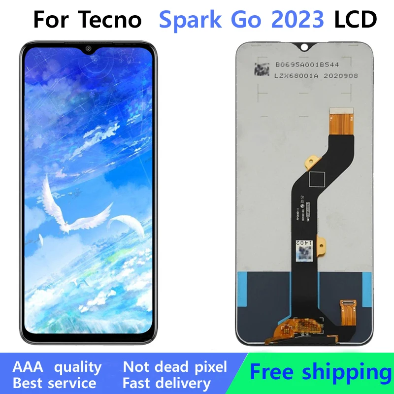 

Оригинальный сменный ЖК-экран 6,56 дюйма для Infinix Tecno Spark Go 2023, ЖК-дисплей BF7, сенсорная панель, дигитайзер в сборе