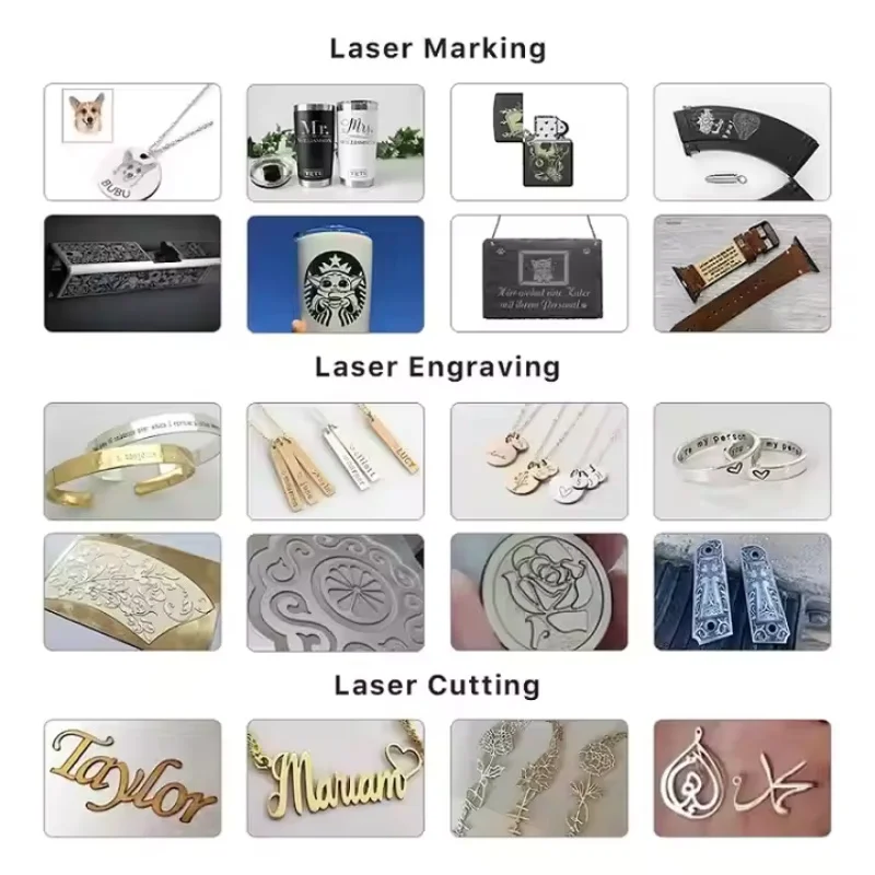 Bluetimes 30/50W Fiber Laser Marking Machine Raycus MAX for DIY Jewelry,Gold,Silver,Ring, Bracelet, Metal Cutting Engraving Mach