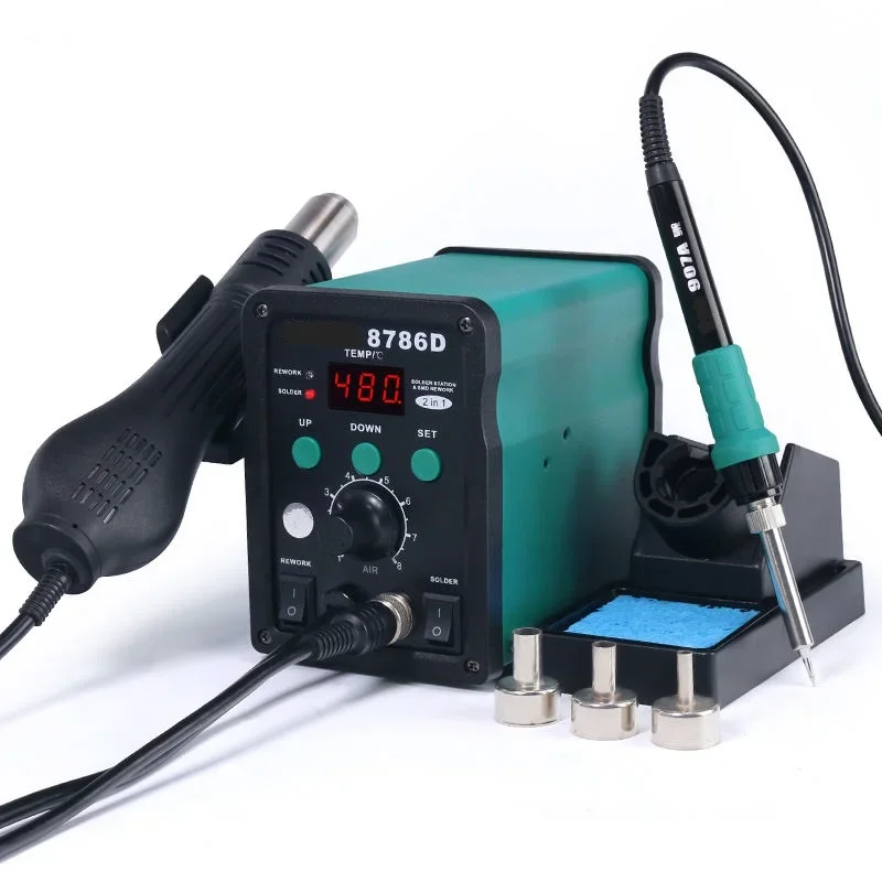 

2 in 1 Soldering Station Maintenance System High Quality Soldering Hot Air Soldering Station