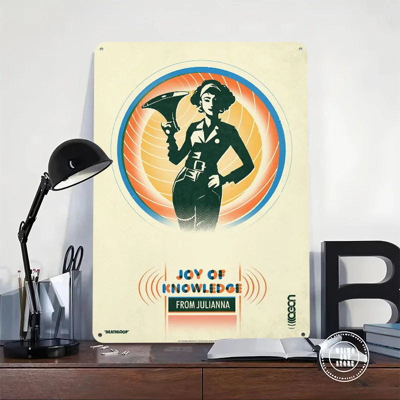 Joy of Knowledge Metal Poster Custom Wall Art Retro Vintage Tinplate Signs for Man Cave Decoration Home Sign Setup Decorations