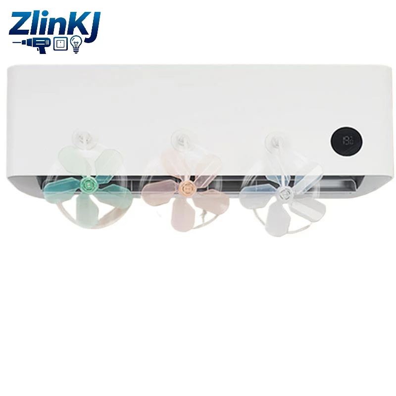 3Pcs Air Conditioner Wind Guard Anti Direct Blowing Suction Cup AC Exhaust Fan Wind Deflector for Summer Cooling Use