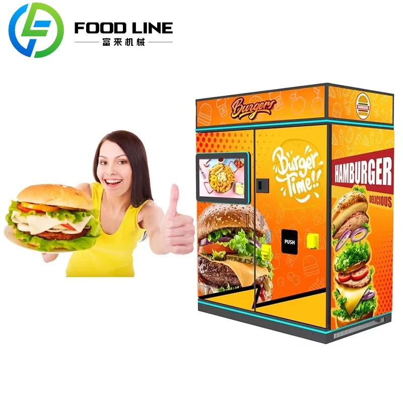 سعر المصنع بالجملة آلة برغر كهربائي آلة بيع آلة صنع البرجر الصينية التجارية